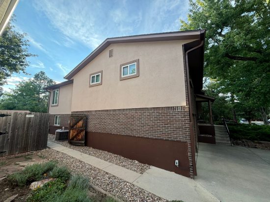 house exterior with painted stucco