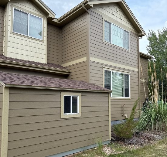 brown and tan painted house exterior