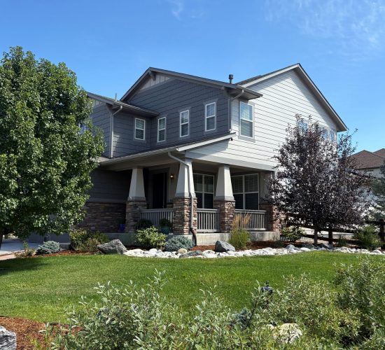 repainted home exterior