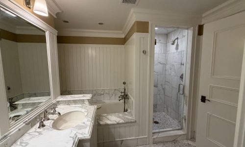 Wainscoting Painting in Soft Cream Tones