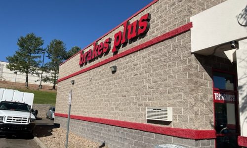 Side of Building Before