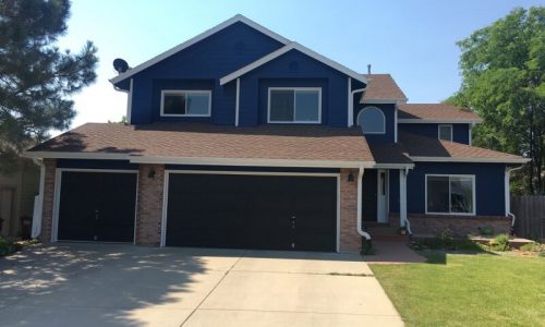 Blue & White Exterior