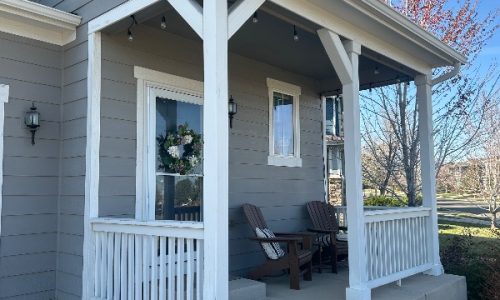 Worn & Chipped Porch Railings