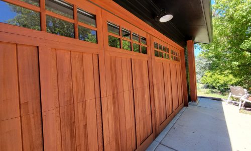 Garage Door Staining