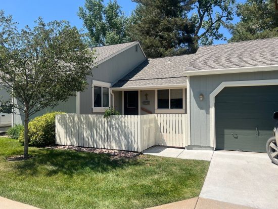 front of painted condo