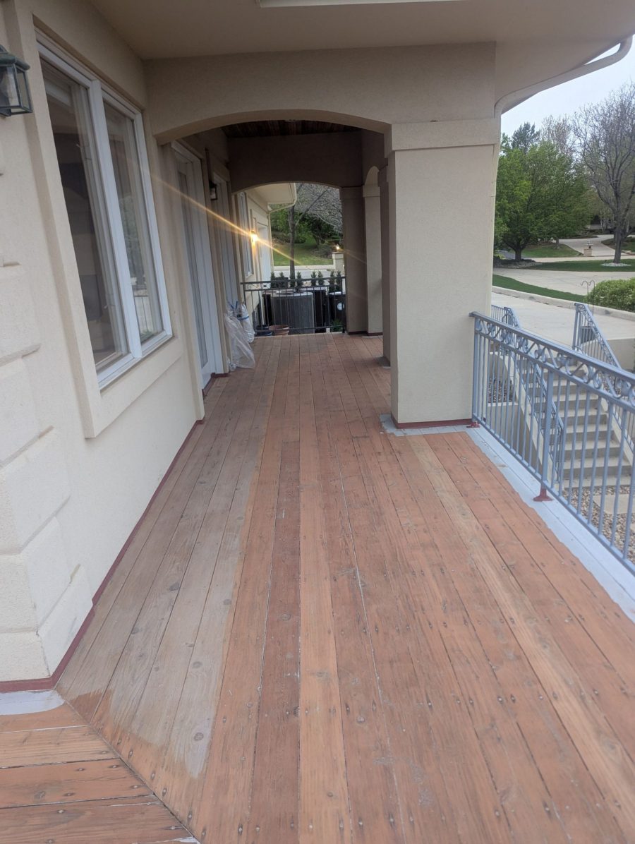 wooden deck partially stripped Preview Image 15