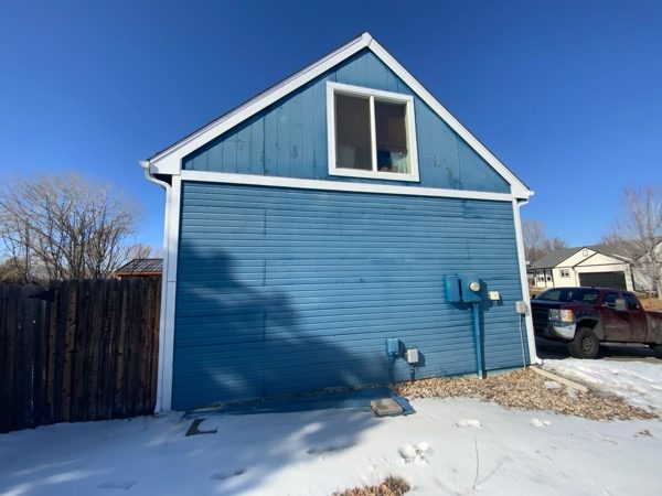 faded blue painted house Preview Image 5