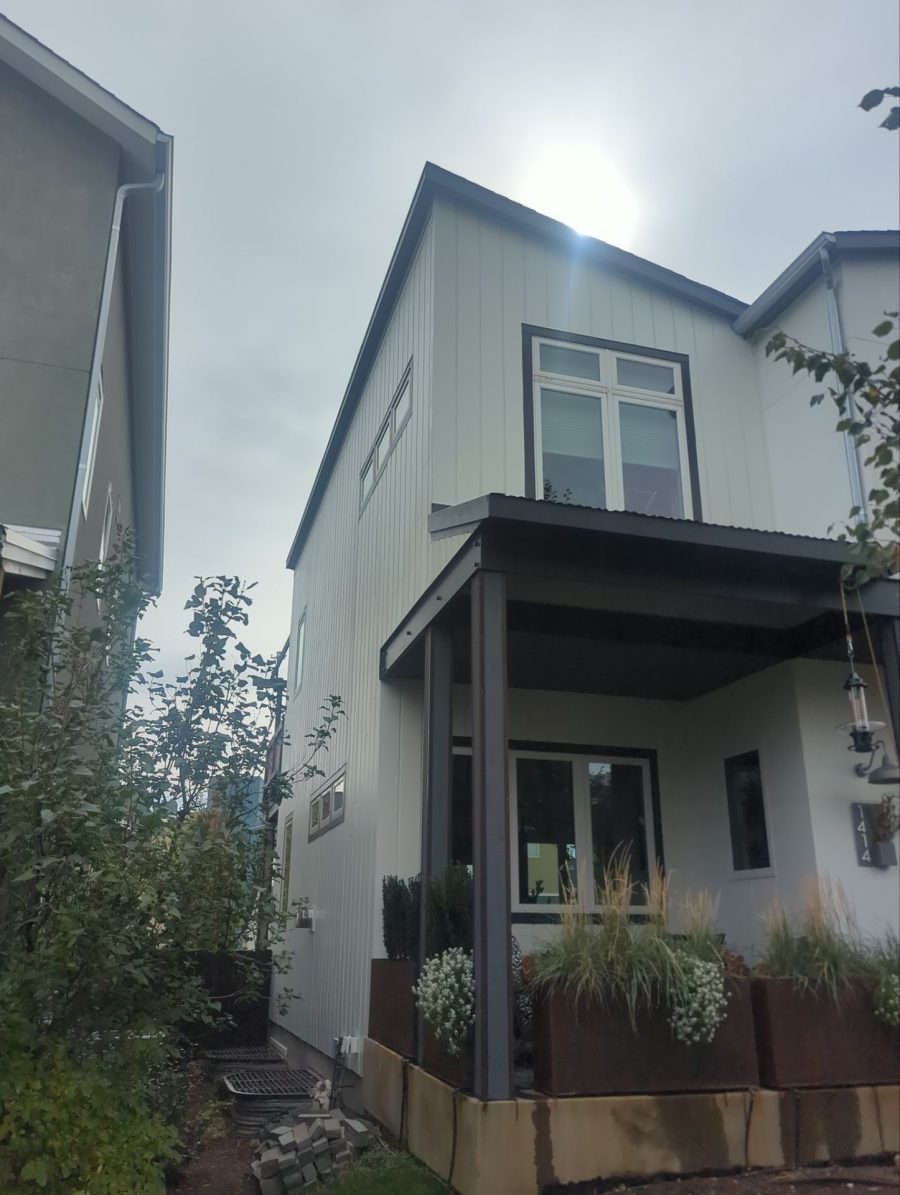 white and black painted home exterior Preview Image 4