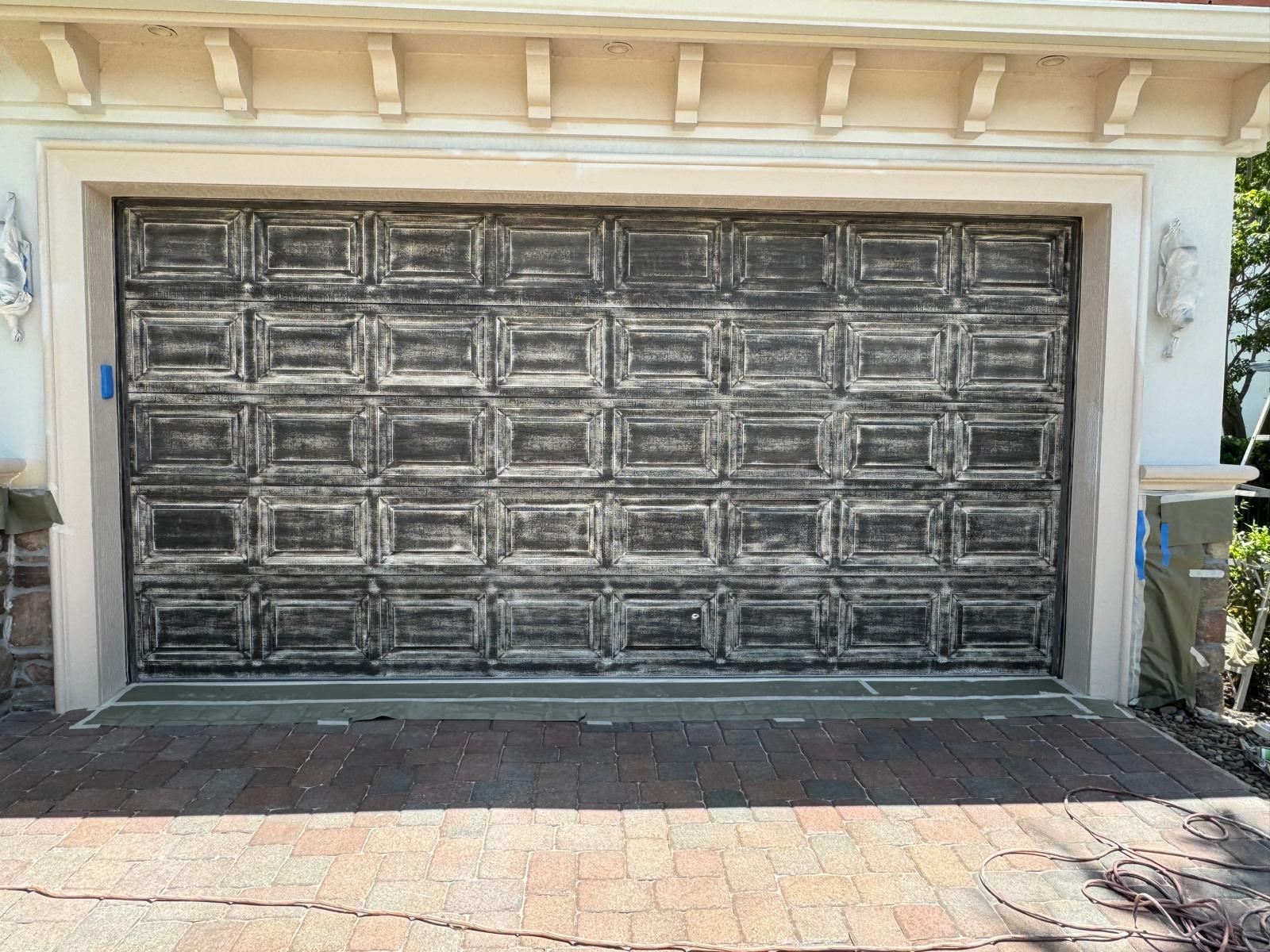 Garage Door Painting Before