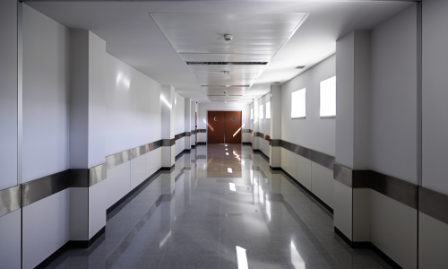 Interior Hallway of Healthcare Facility
