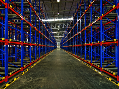 Commercial Interior Painting Warehouse Shelving