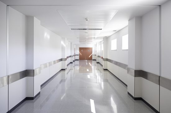 healthcare building hallway painting