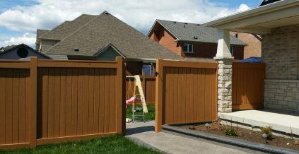 Exterior Fence Painting in Caledon