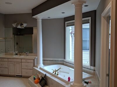 repainted bathroom in Independence, OH