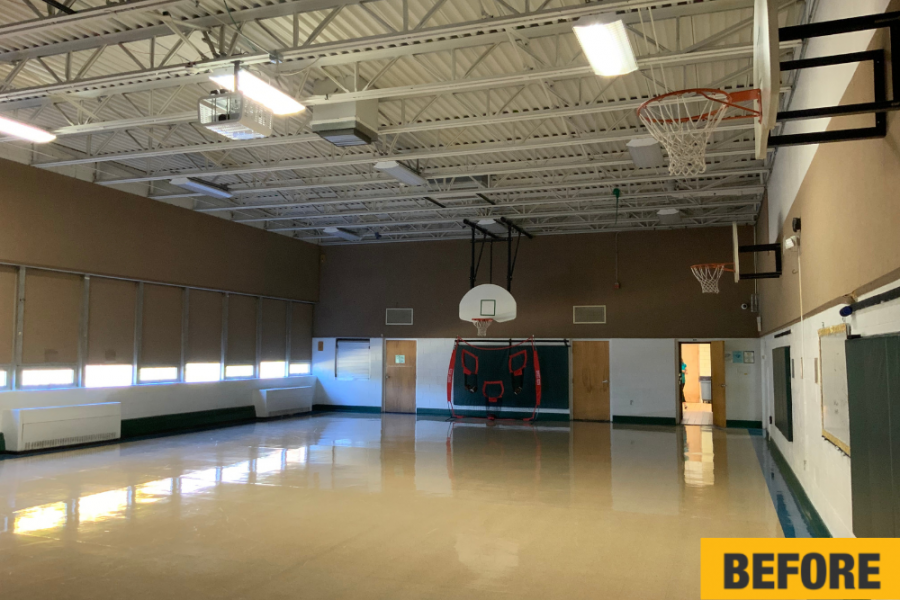 photo of school gymnasium before painting Preview Image 4