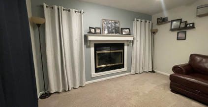 Wood Trim & Fire Place Painting