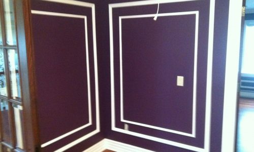 Purple or Violet Wainscoting