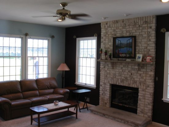 Interior Painting Living Room with Accent Wall