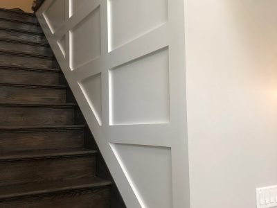 Stairway with Wainscoting