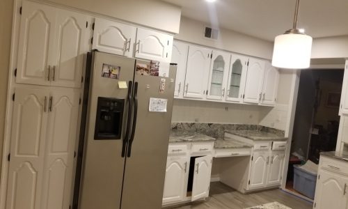 White Cabinet Renovation