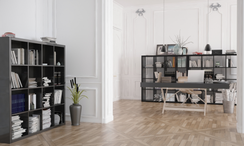 wainscoting in a beautiful living room