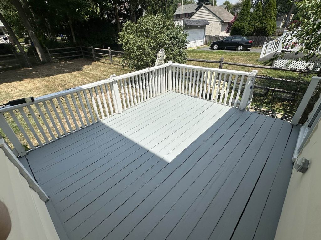 after deck painting