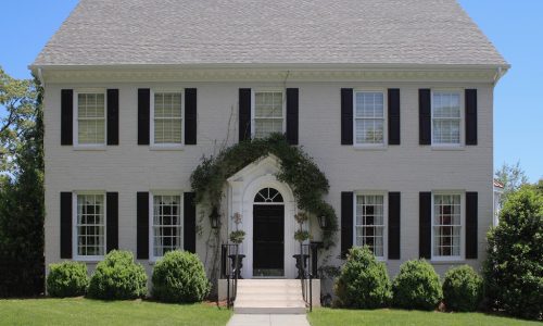 White Painted Brick Exterior