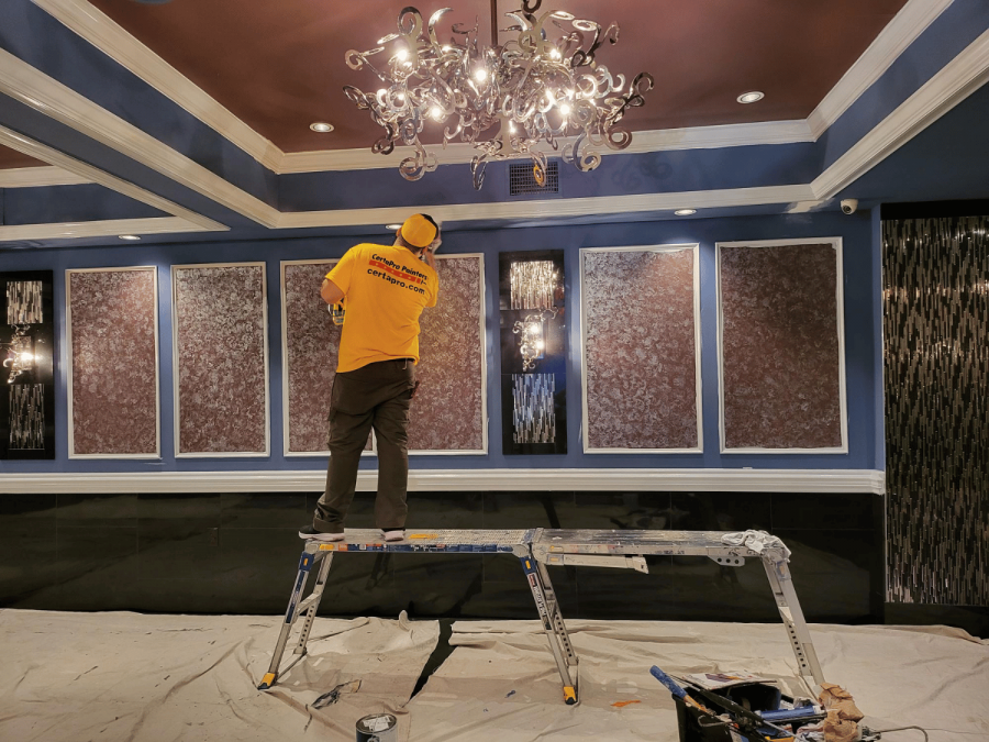 luxury wallpaper installation in progress Preview Image 3