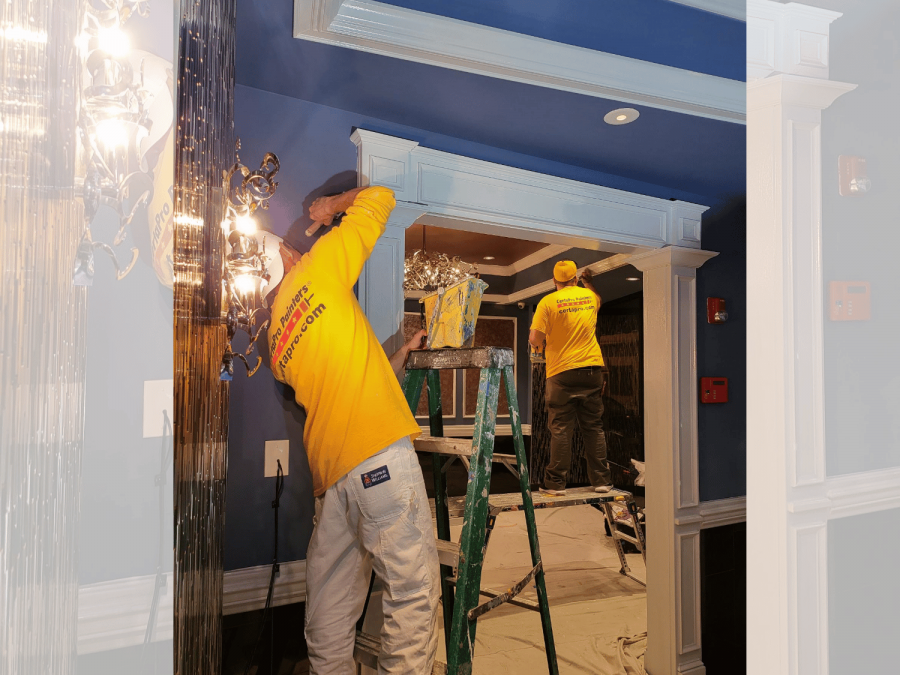 repainting white trim restaurant interior Preview Image 5