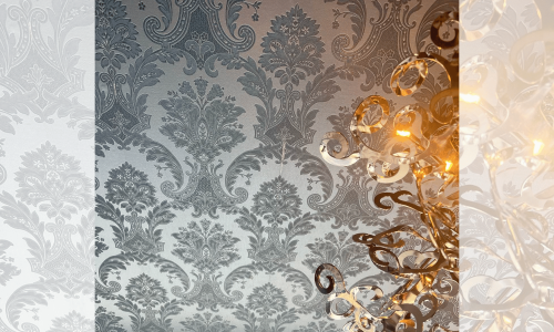 Decorative Ceiling Wallpaper Installation