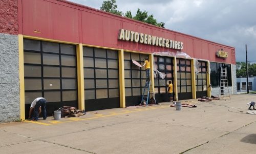 Exterior During Painting