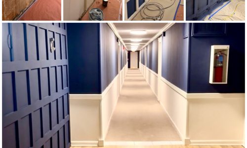 Board & Batten Repainted Wall