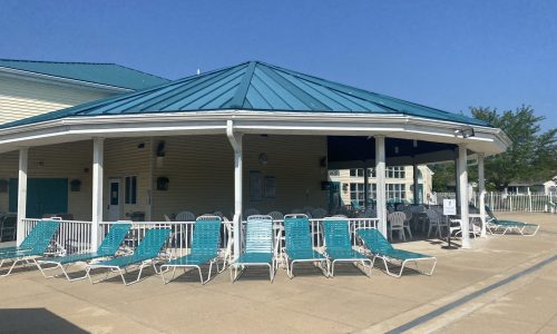 Community Pool Roof Painting