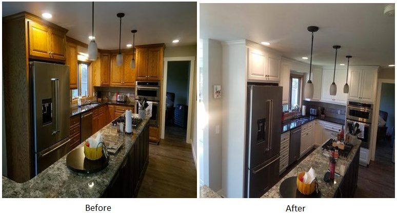 kitchen cabinets before and after - white cabinets Preview Image 1