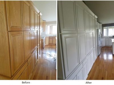 kitchen cabinets before and after - white cabinets