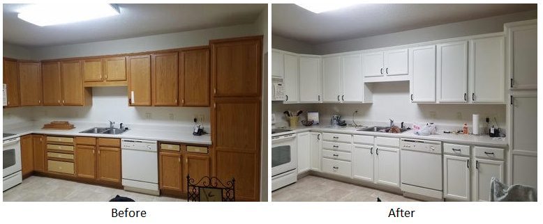 kitchen cabinets before and after - white cabinets Preview Image 2