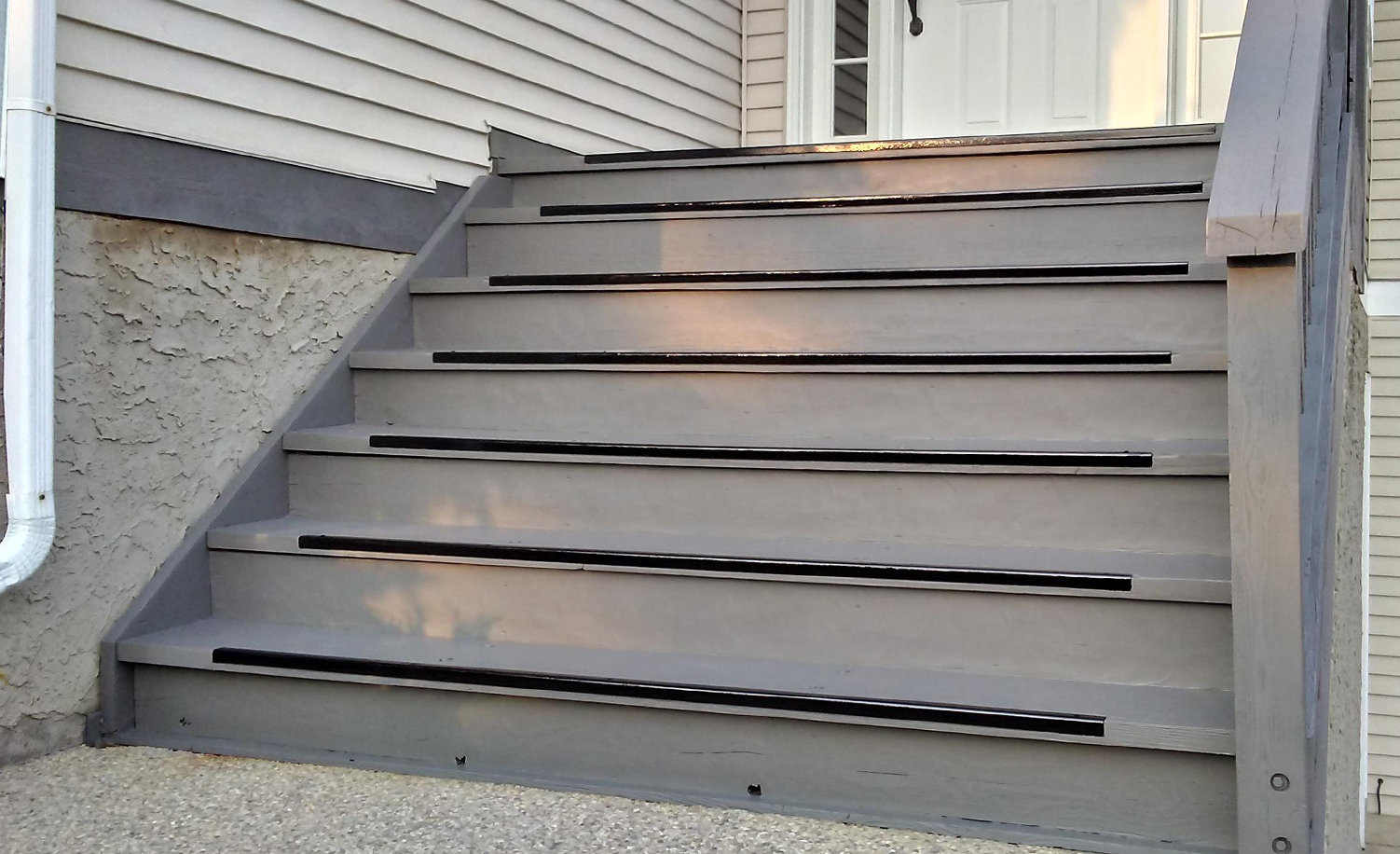 Front Stairs Repainted After
