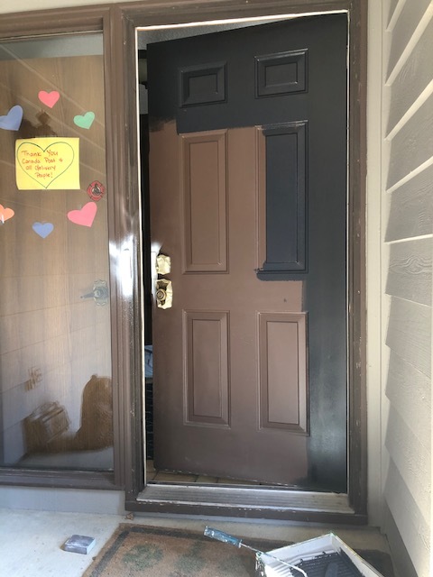 Front Door Painting Before