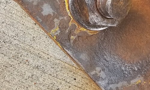 Rust Removal in Progress