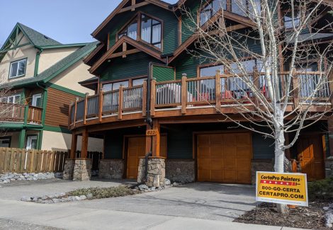 Exterior House Painting in Canmore