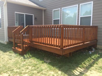 Transparent Deck Staining