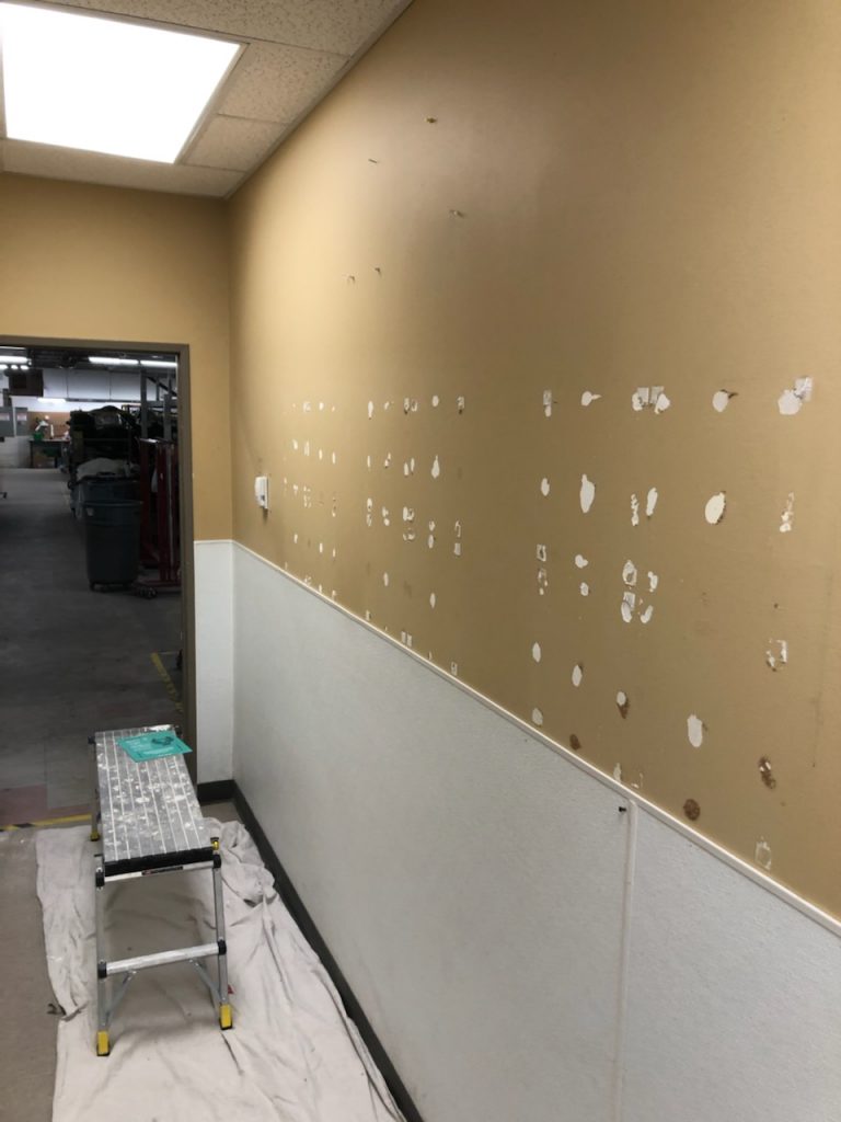 Value Village – Interior Commercial Painting Before