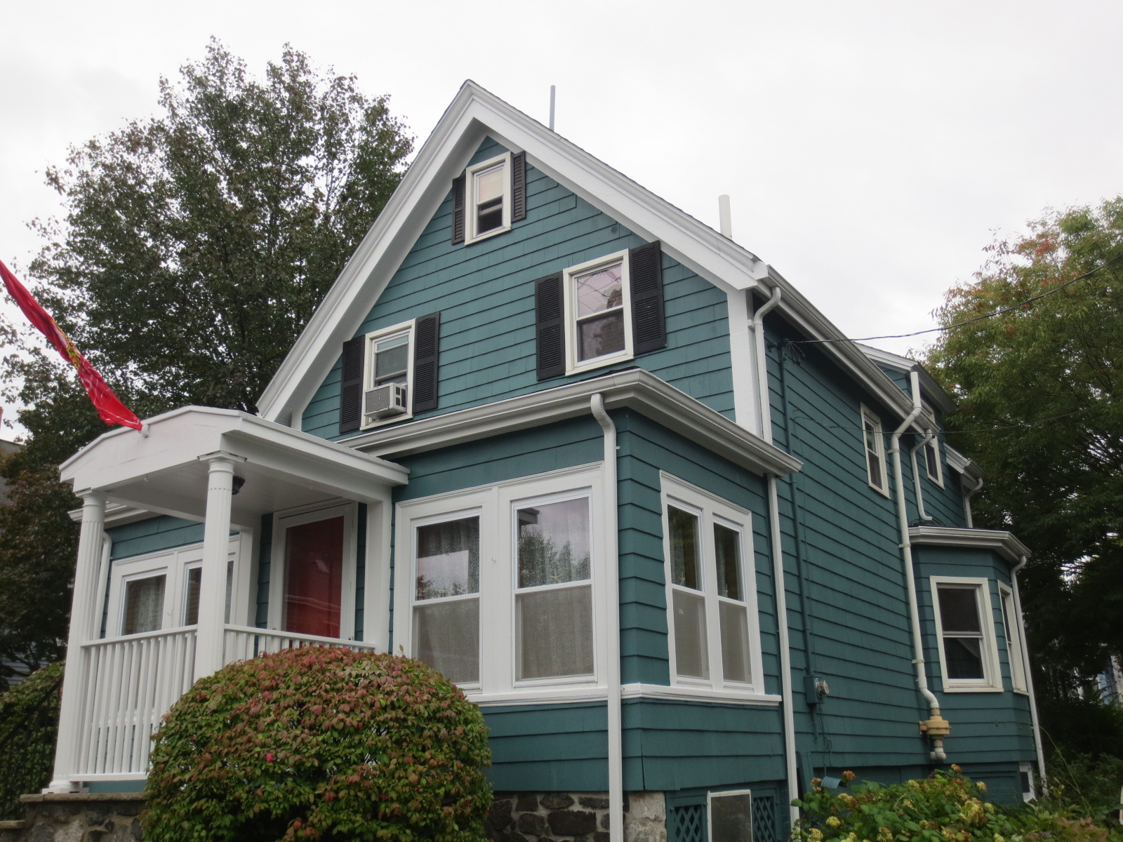 teal house painting in Swampscott MA