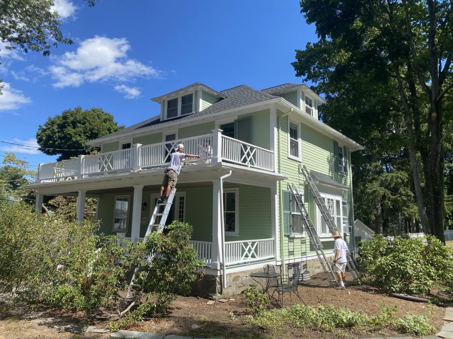 Completed Residential Exterior Painting Project in Melrose, MA Preview Image 1