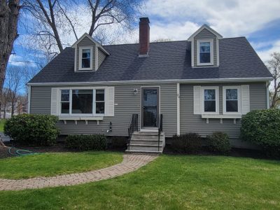 Front of residential exterior home in Beverly after painting project