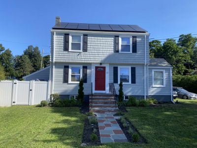 House in stoneham, ma after residential exterior painting project by certapro painters of north shore and cape ann