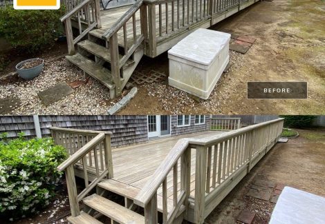 Deck Staining in Eastham