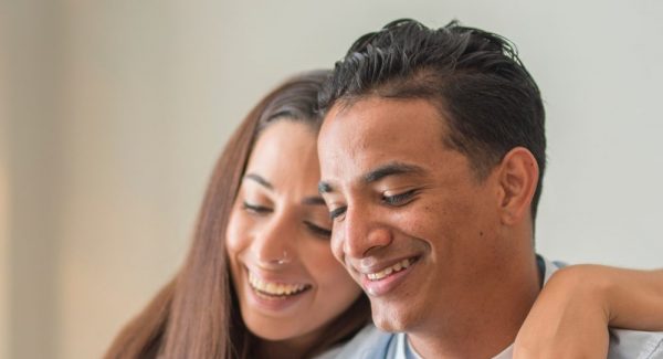 two people looking at phone