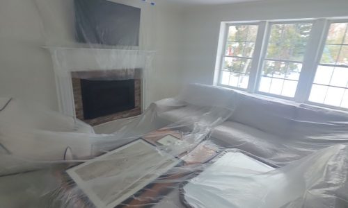 Family Room Ceiling Repair & Painting