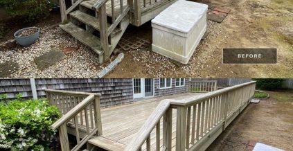 Deck Staining in Eastham